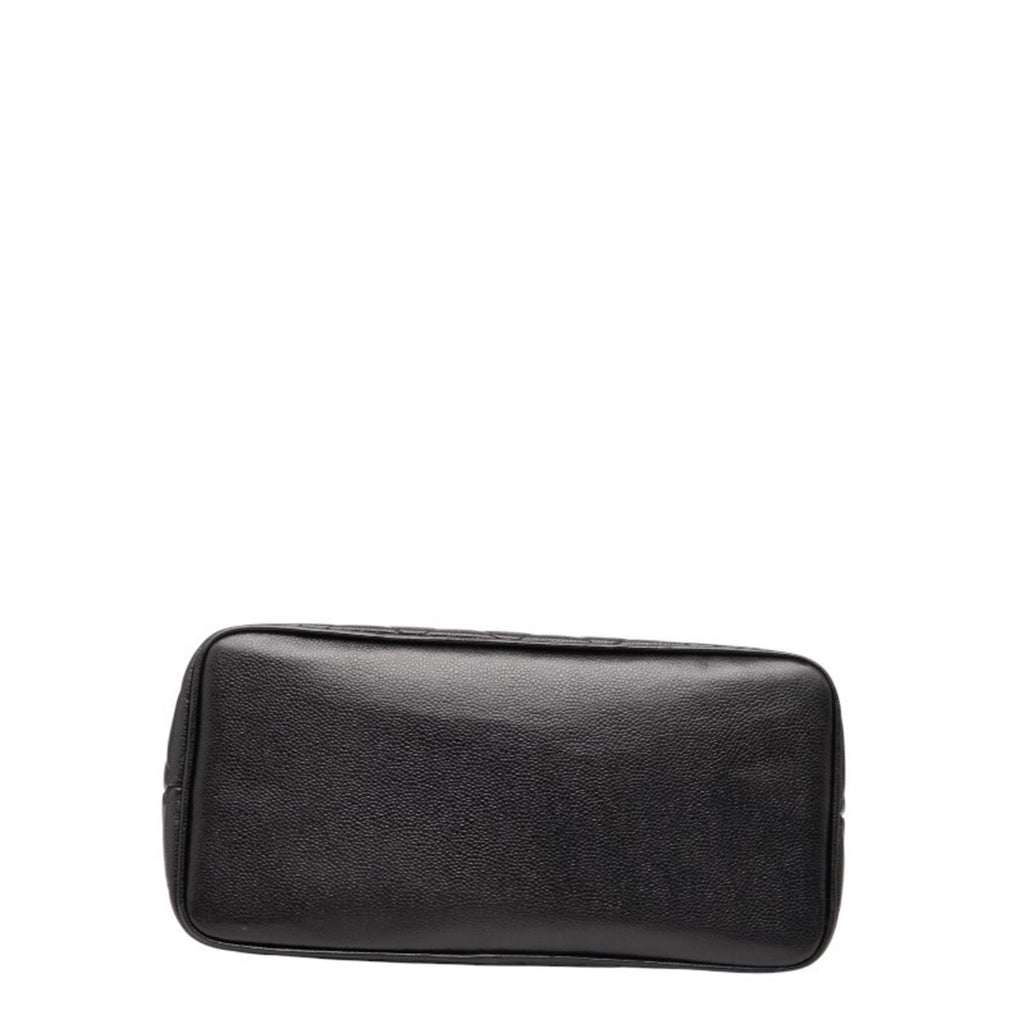 Chanel Black Grained Calfskin Tote Bag (Pre-Owned)