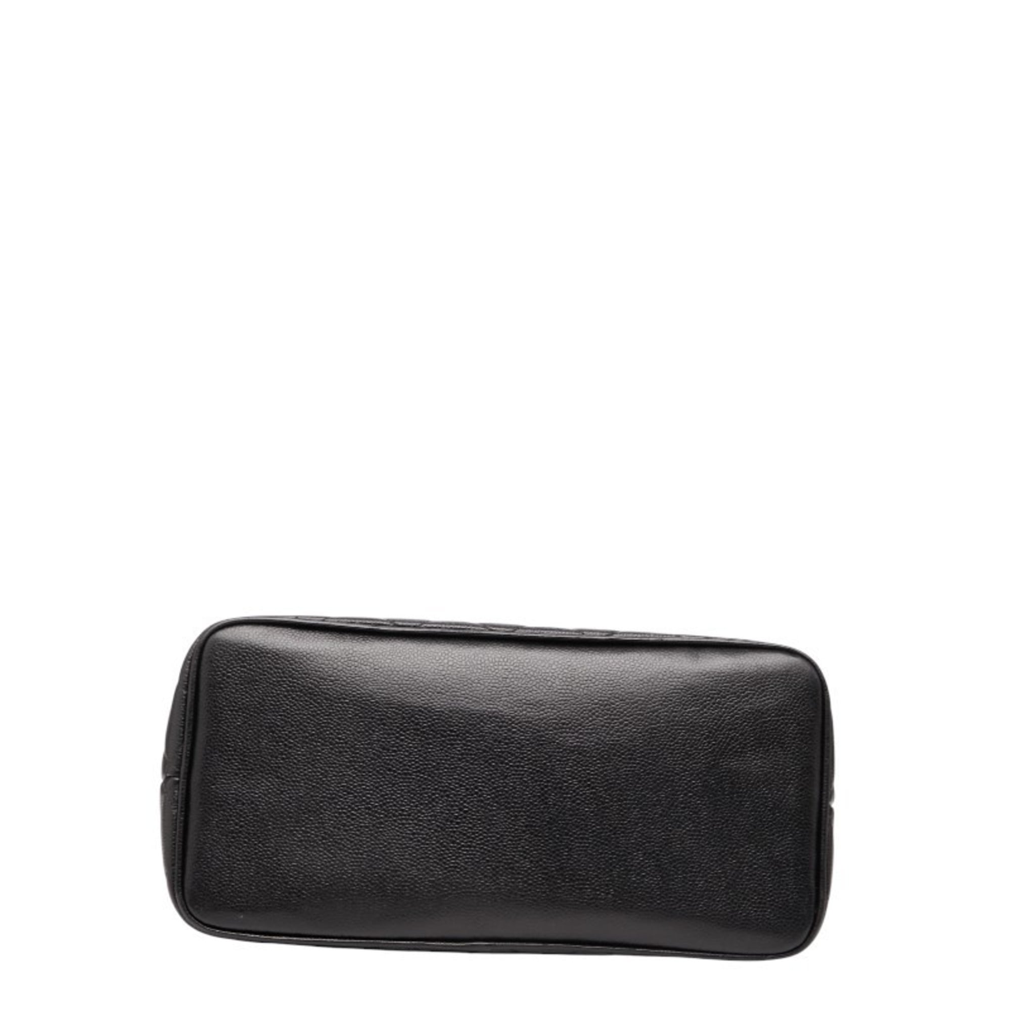 Chanel Black Grained Calfskin Tote Bag (Pre-Owned)