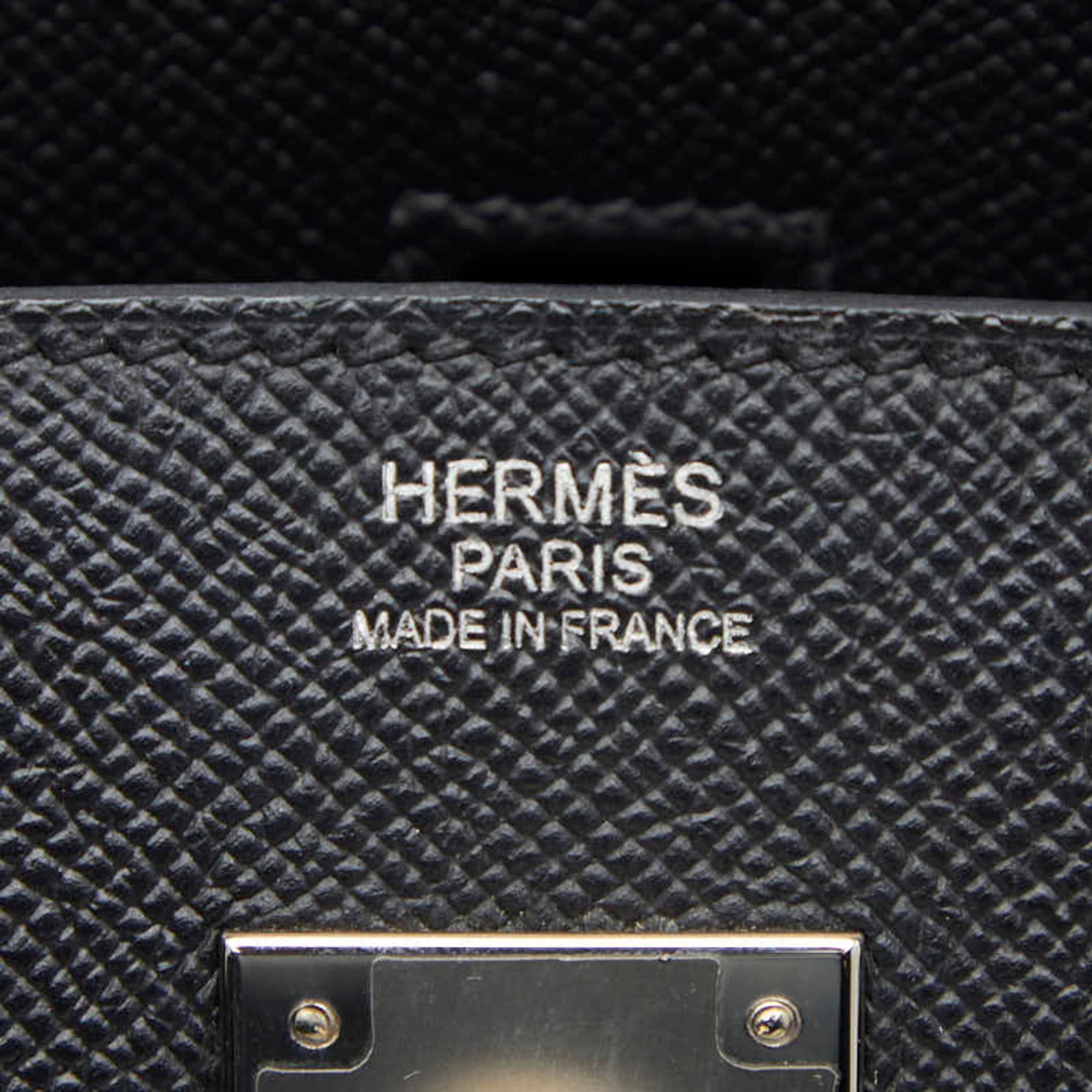Hermes Black Epsom Leather Handbag (Pre-Owned)