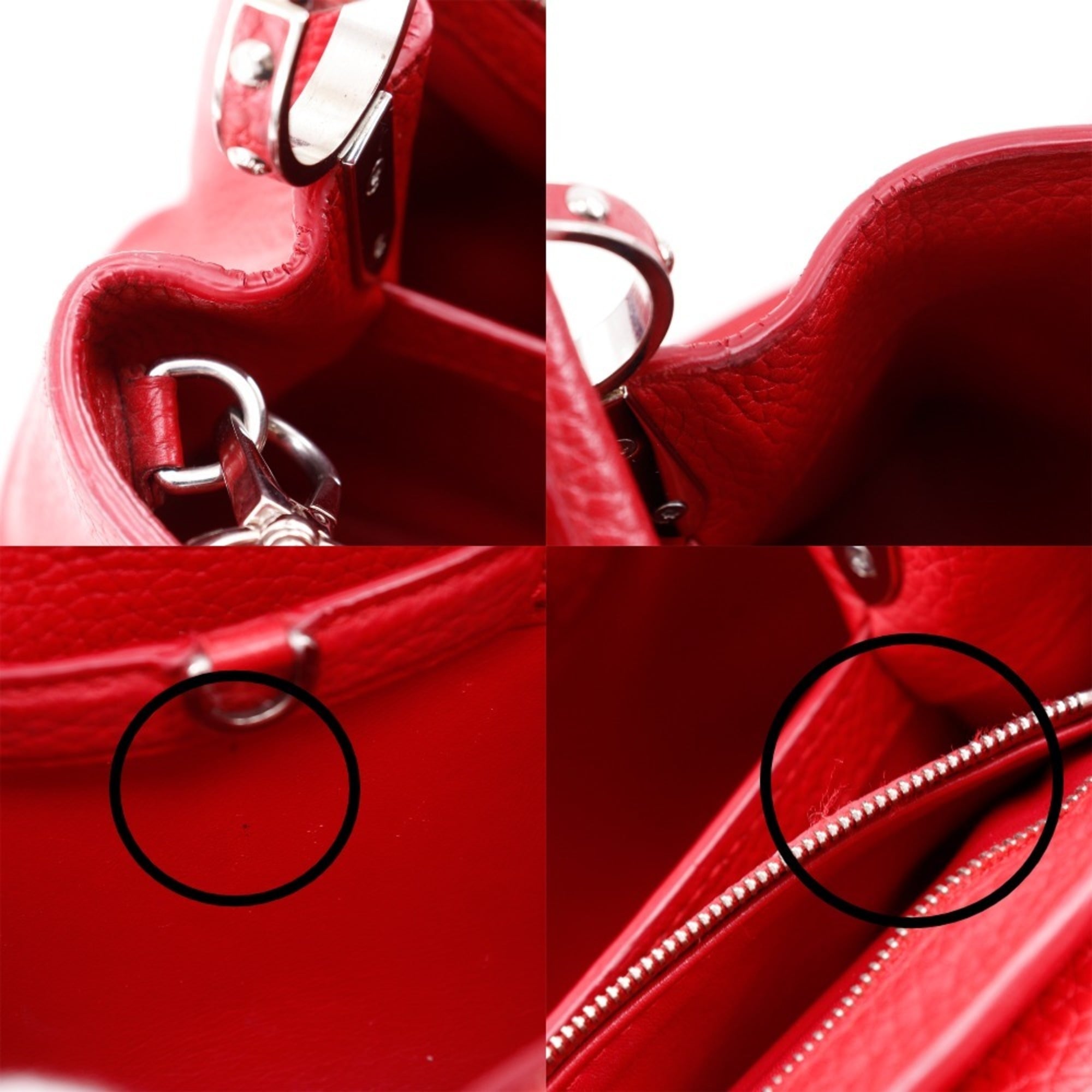 Louis Vuitton Red Color Handbag (Pre-Owned)