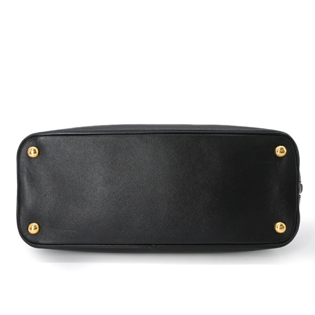 Prada Black Saffiano Triangle Handbag (Pre-Owned)