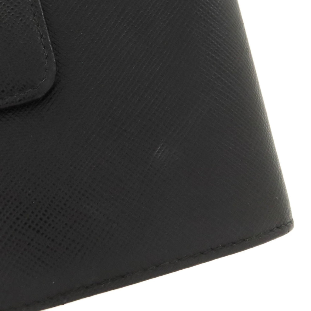 Prada Black Leather Wallet (Bi-Fold) (Pre-Owned)