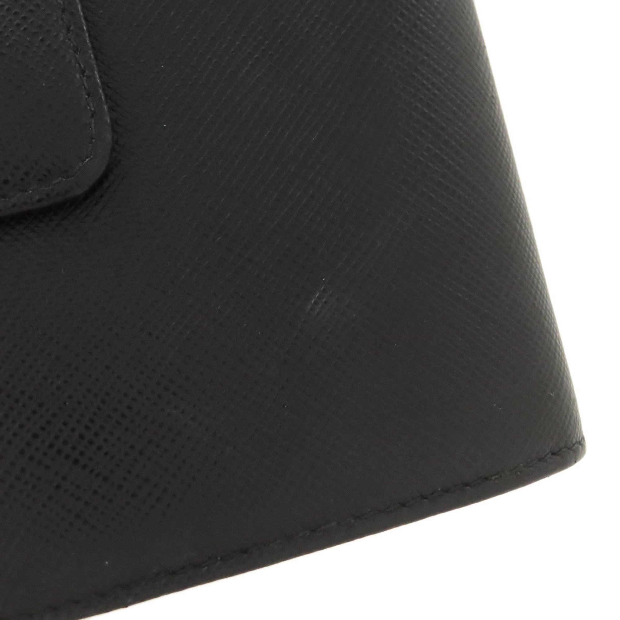 Prada Black Leather Wallet (Bi-Fold) (Pre-Owned)