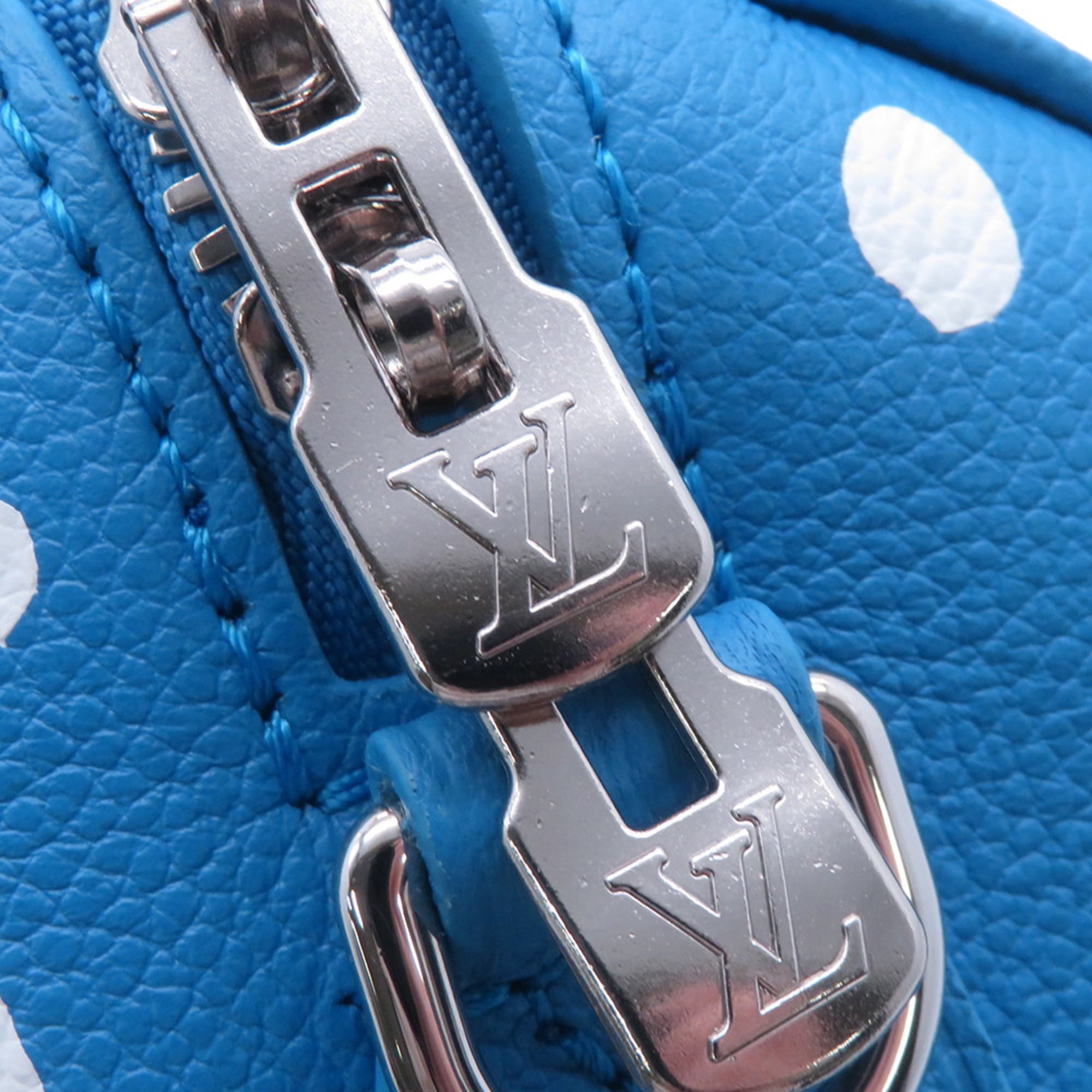 Louis Vuitton Yayoi Kusama Blue White Monogram Empreinte Handbag (Pre-Owned)