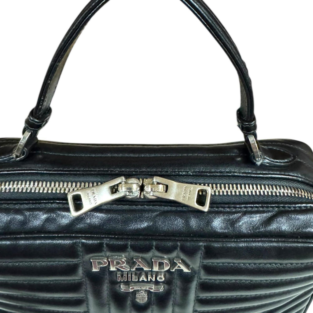 Prada Black Leather Shoulder Bag (Pre-Owned)