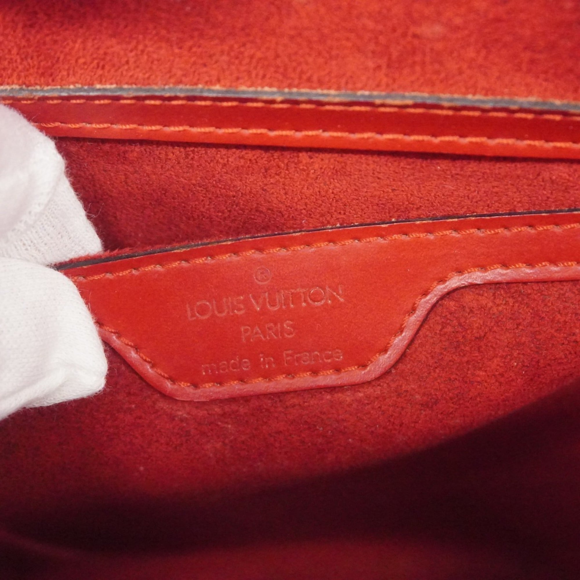Louis Vuitton Castilian Red Handbag (Pre-Owned)