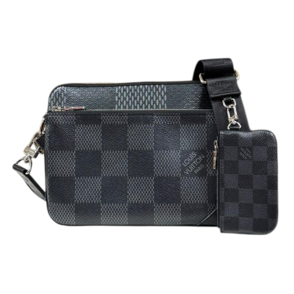 Louis Vuitton Damier Graphite Black Gray Pvc Shoulder Bag (Pre-Owned)