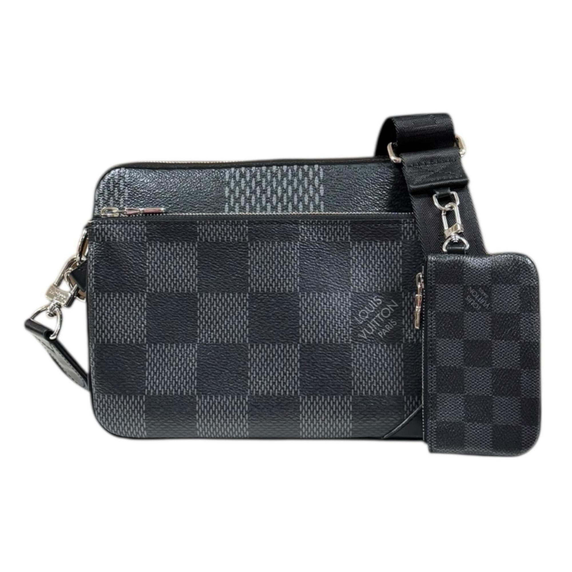 Louis Vuitton Damier Graphite Black Gray Pvc Shoulder Bag (Pre-Owned)