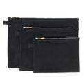 Hermes Black Cotton Canvas Clutch Bag Pouch (Pre-Owned)