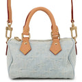 Louis Vuitton Monogram Denim Sky Blue Monogram Denim Handbag Shoulder Bag (Pre-Owned)