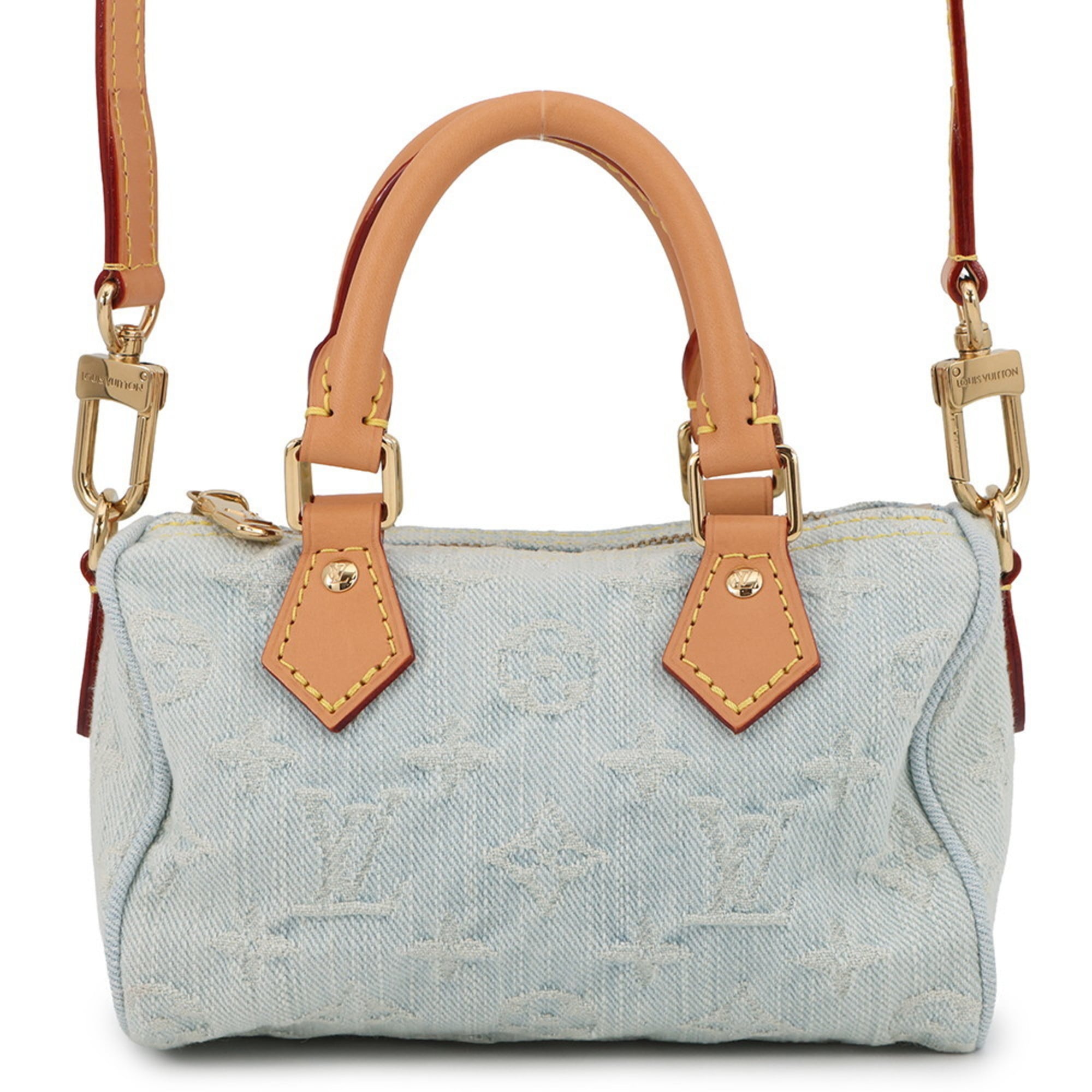 Louis Vuitton Monogram Denim Sky Blue Monogram Denim Handbag Shoulder Bag (Pre-Owned)