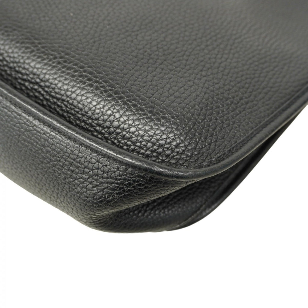 Hermes Black Taurillon Clemence Leather Shoulder Bag (Pre-Owned)