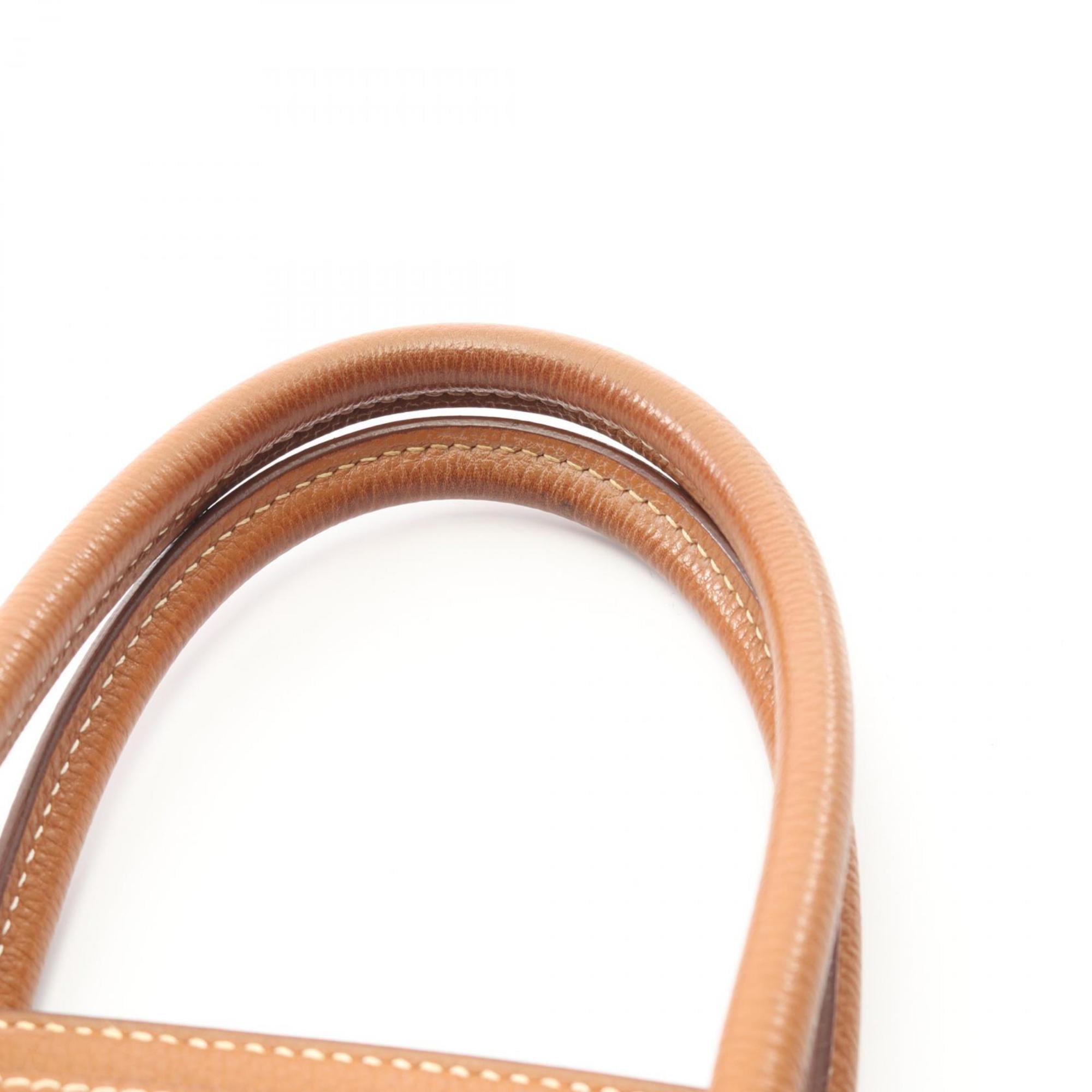 Hermes Brown Togo Leather Handbag (Pre-Owned)
