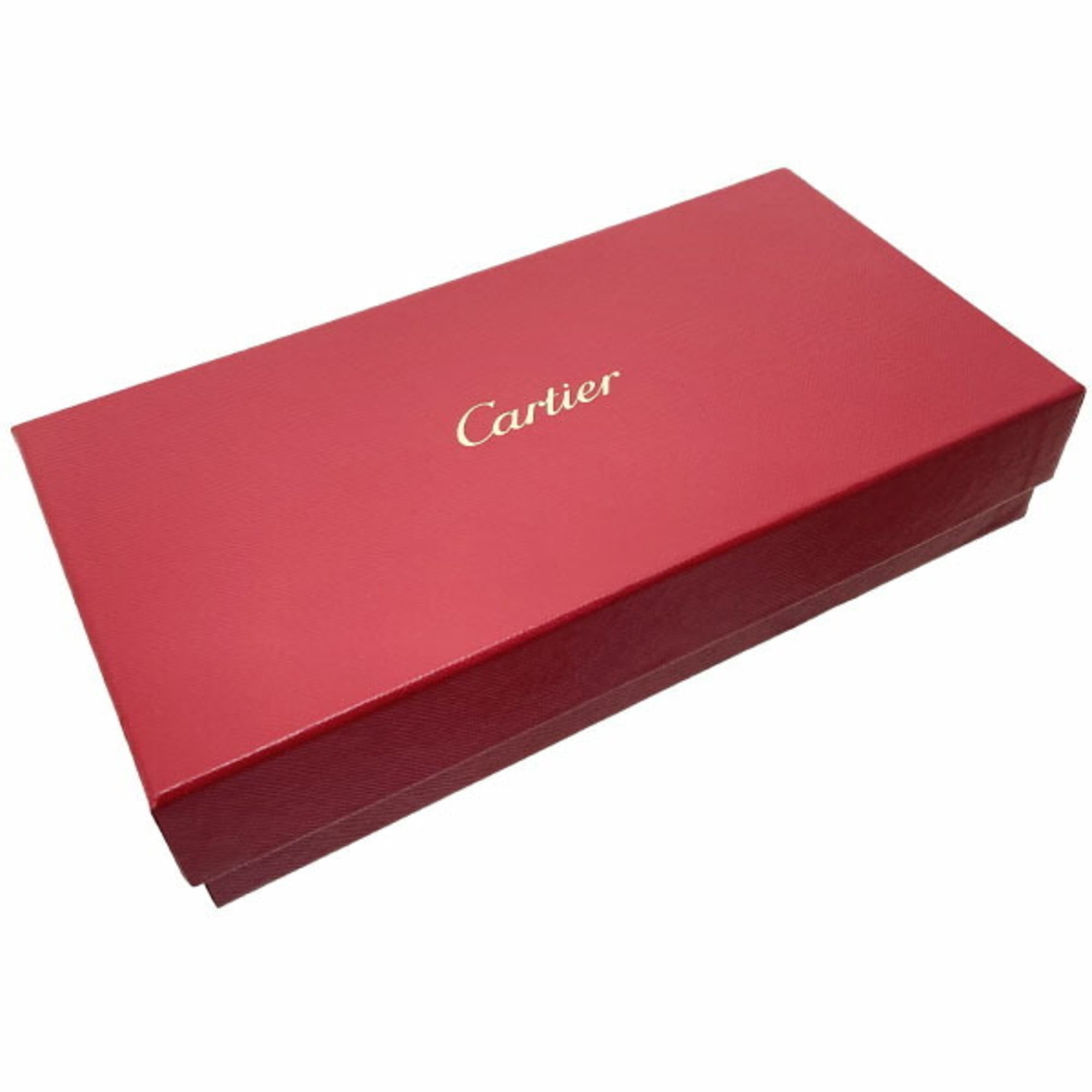 Cartier Dark Brown Leather Long Wallet (Bi-Fold) (Pre-Owned)