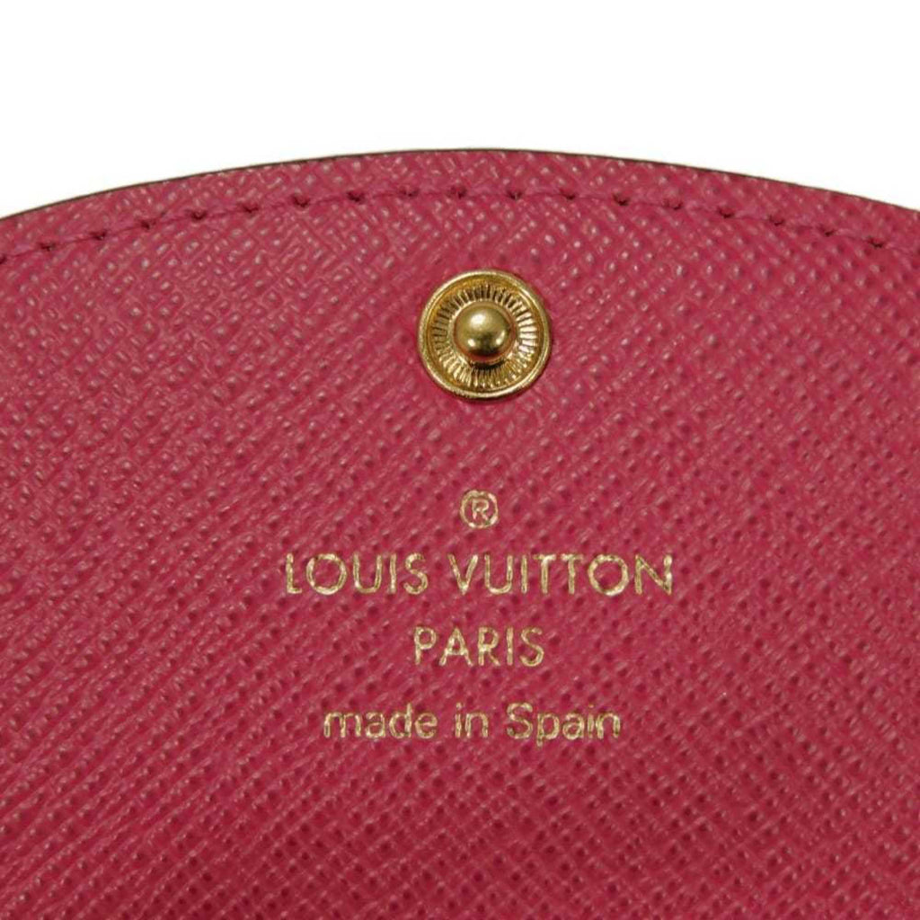 Louis Vuitton Monogram Brown Fuchsia Monogram Monogram Wallet (Bi-Fold) (Pre-Owned)
