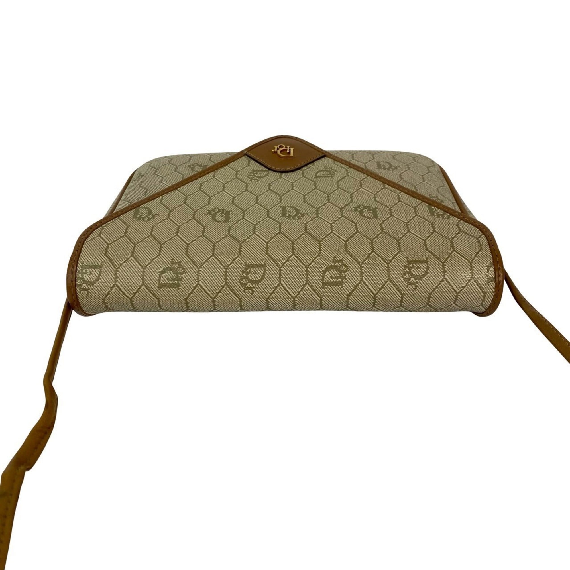 Christian Dior Beige Leather Pvc Pochette Shoulder Bag (Pre-Owned)