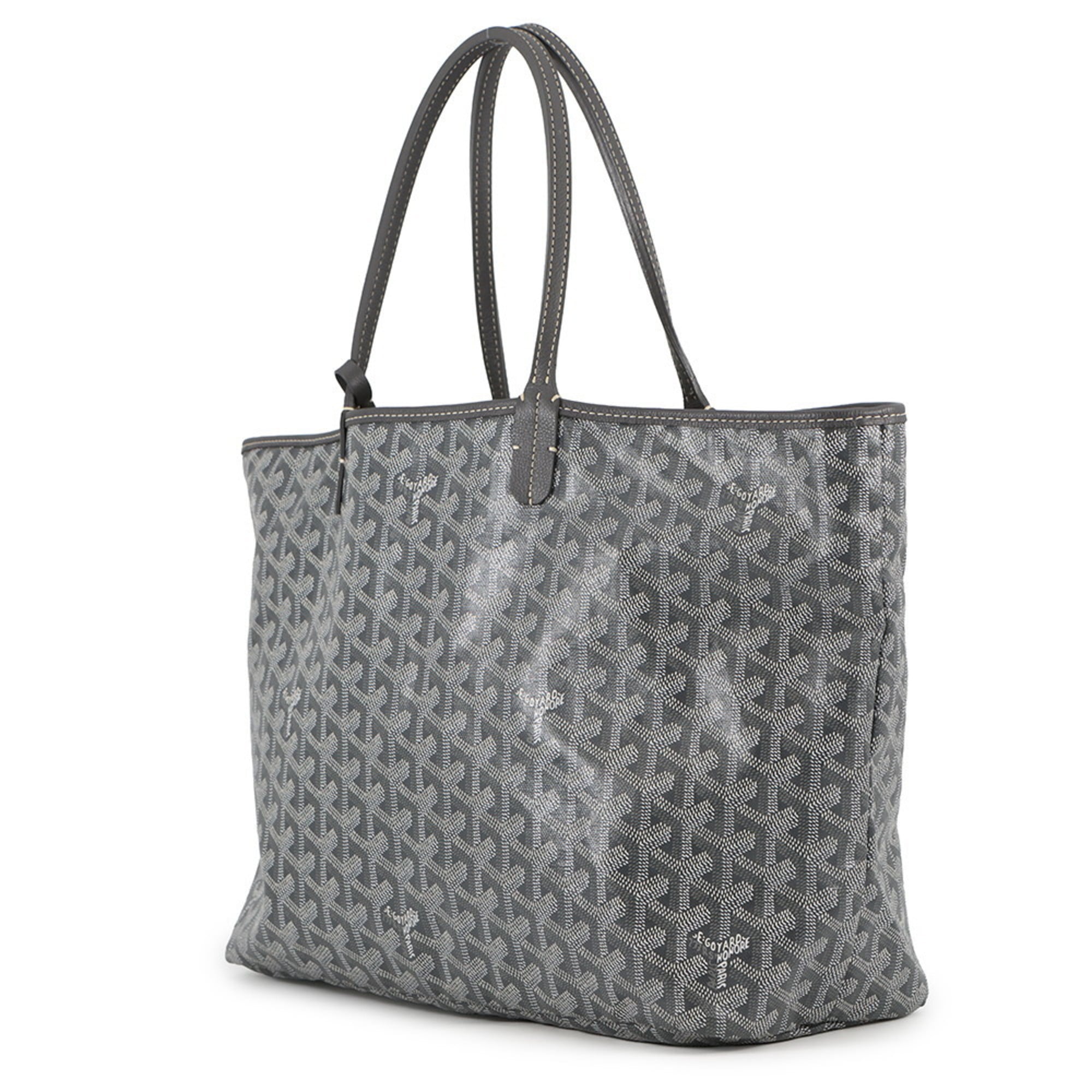 Goyard Gray Pvc Leather Tote Bag (Pre-Owned)