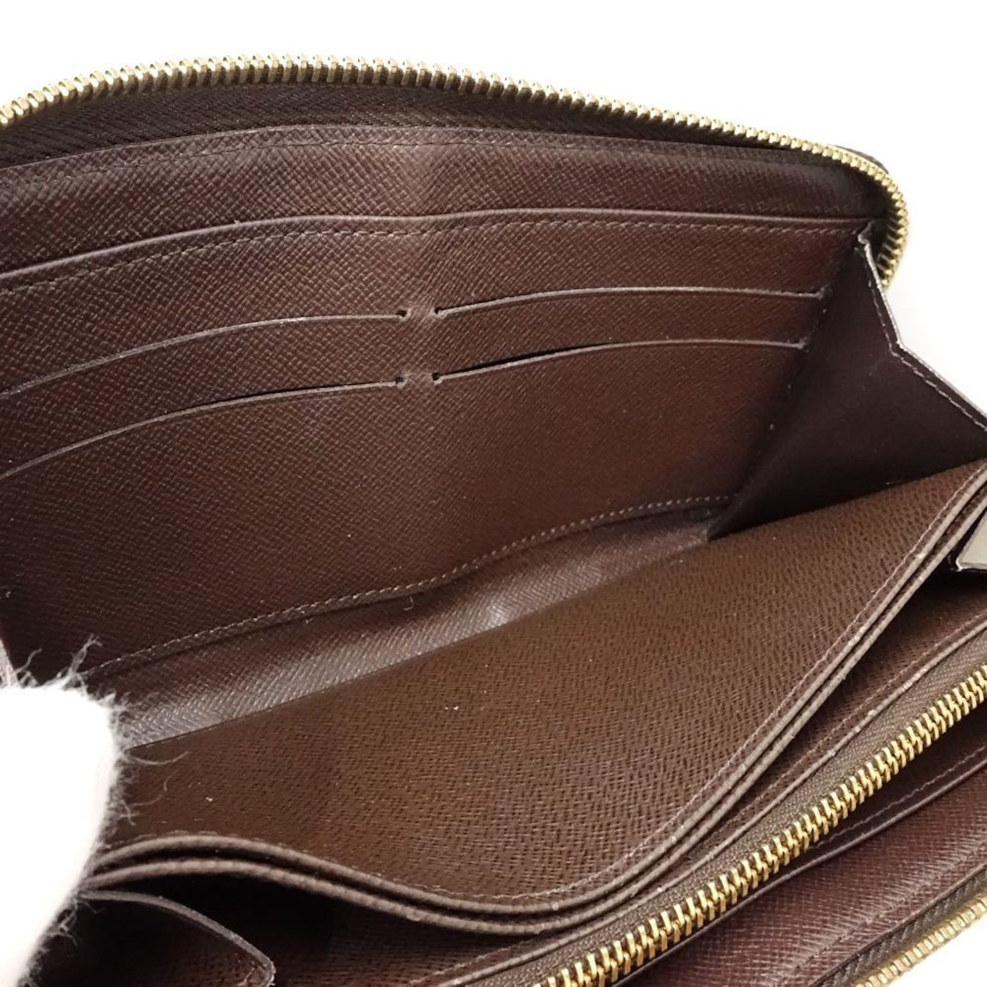 Louis Vuitton Damier Damier Canvas Ebene Damier Canvas Long Wallet (Bi-Fold) (Pre-Owned)
