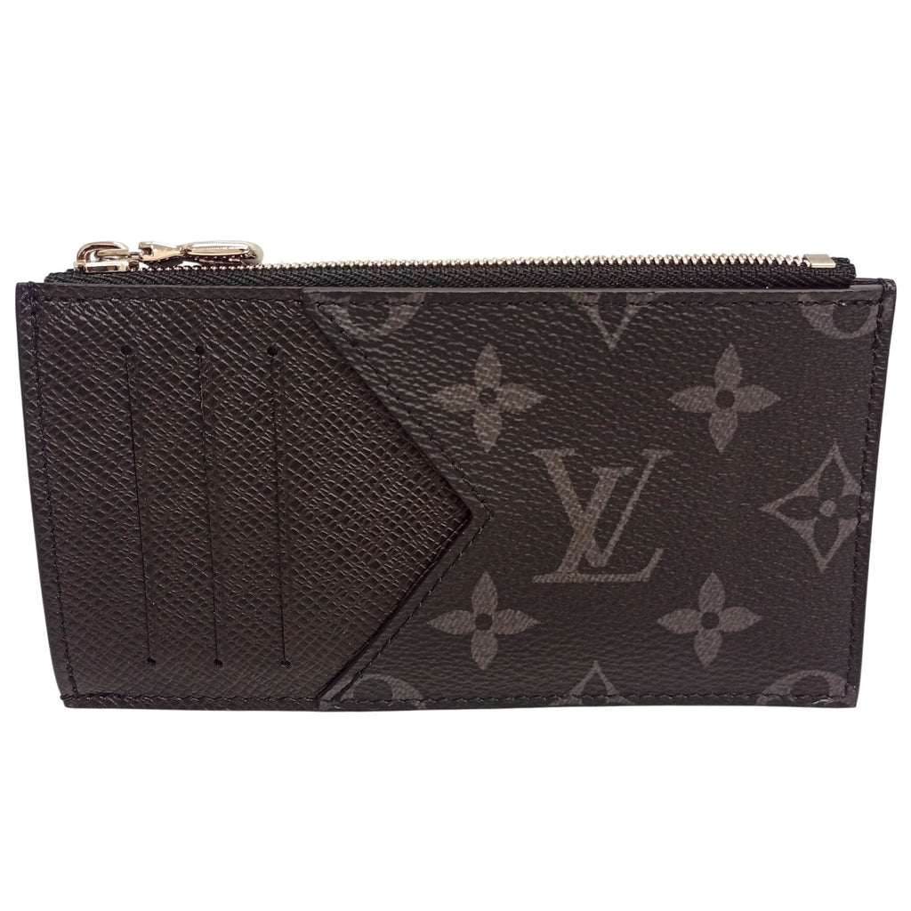 Louis Vuitton Noir Monogram Canvas Taiga Leather Leather Coin Purse/Coin Case (Pre-Owned)