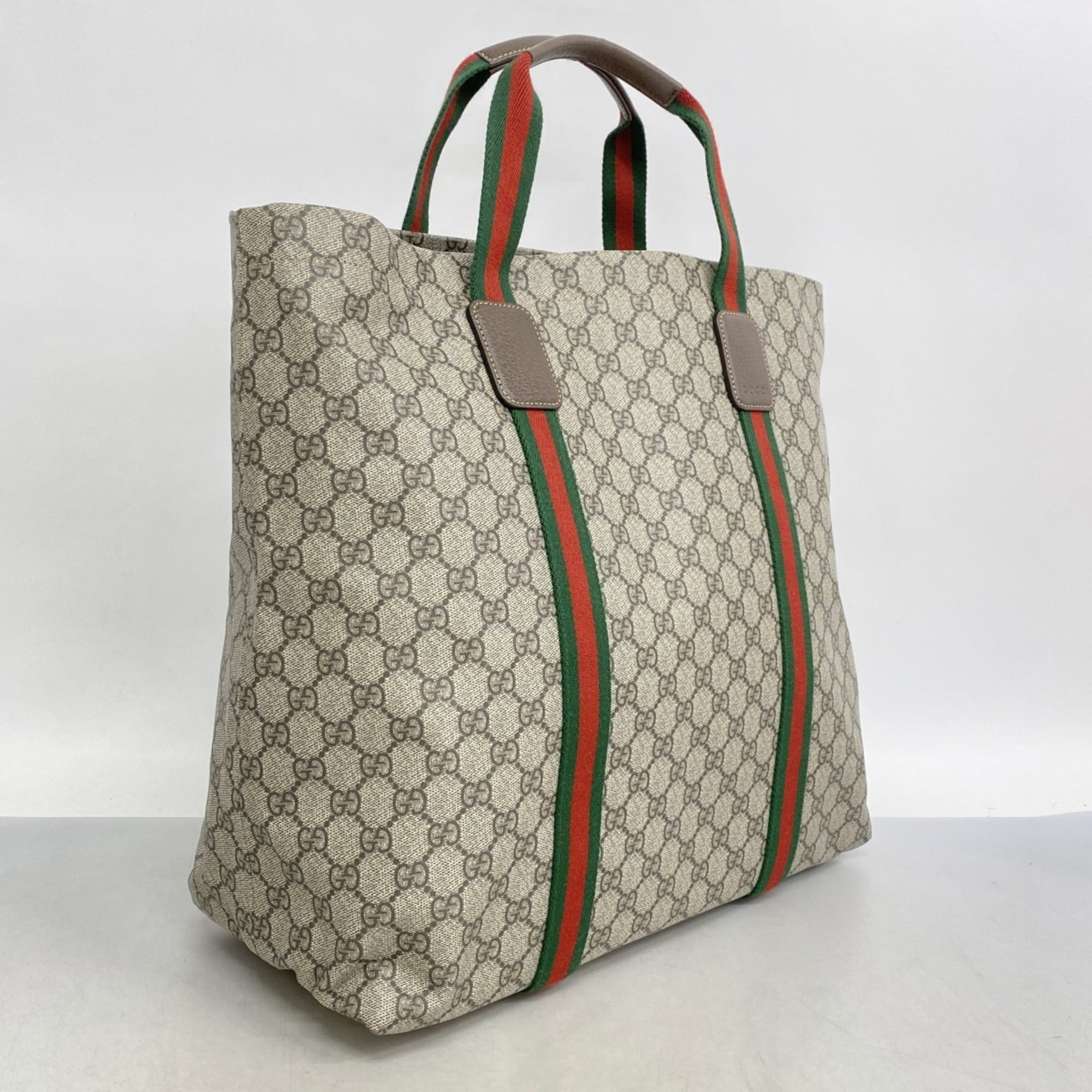 Gucci Brown Pvc Tote Bag (Pre-Owned)
