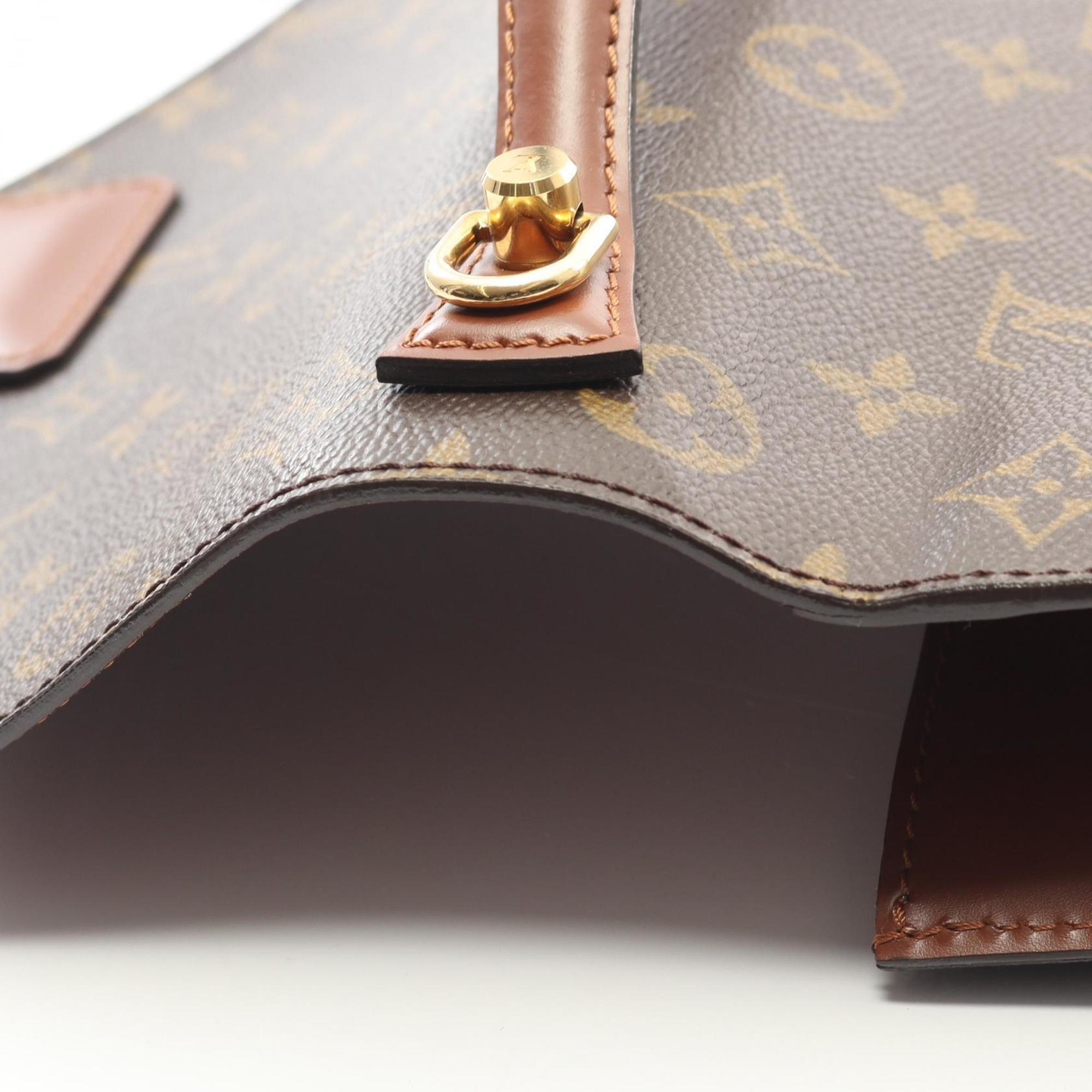 Louis Vuitton Brown Monogram Coated Canvas Leather Handbag (Pre-Owned)