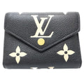 Louis Vuitton Monogram Bicolor Monogram Noir Monogram Empreinte Wallet (Tri-Fold) (Pre-Owned)