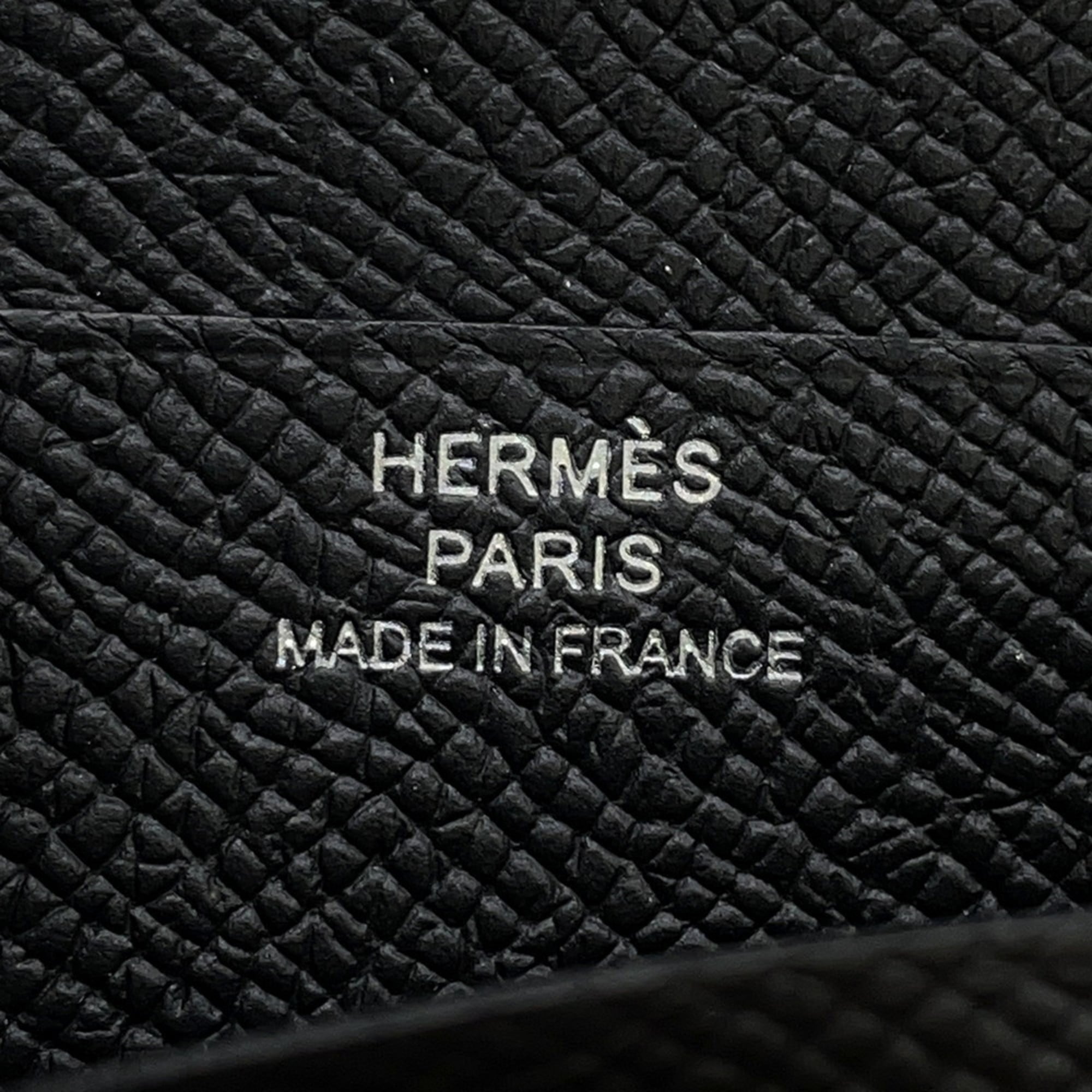 Hermes Black Epsom Leather Wallet (Bi-Fold) (Pre-Owned)