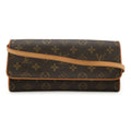 Louis Vuitton Monogram Brown Monogram Clutch Bag Pochette Shoulder Bag (Pre-Owned)