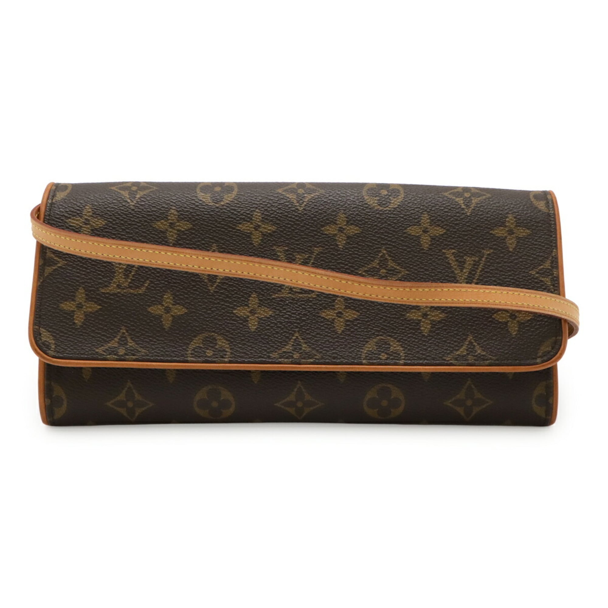 Louis Vuitton Monogram Brown Monogram Clutch Bag Pochette Shoulder Bag (Pre-Owned)