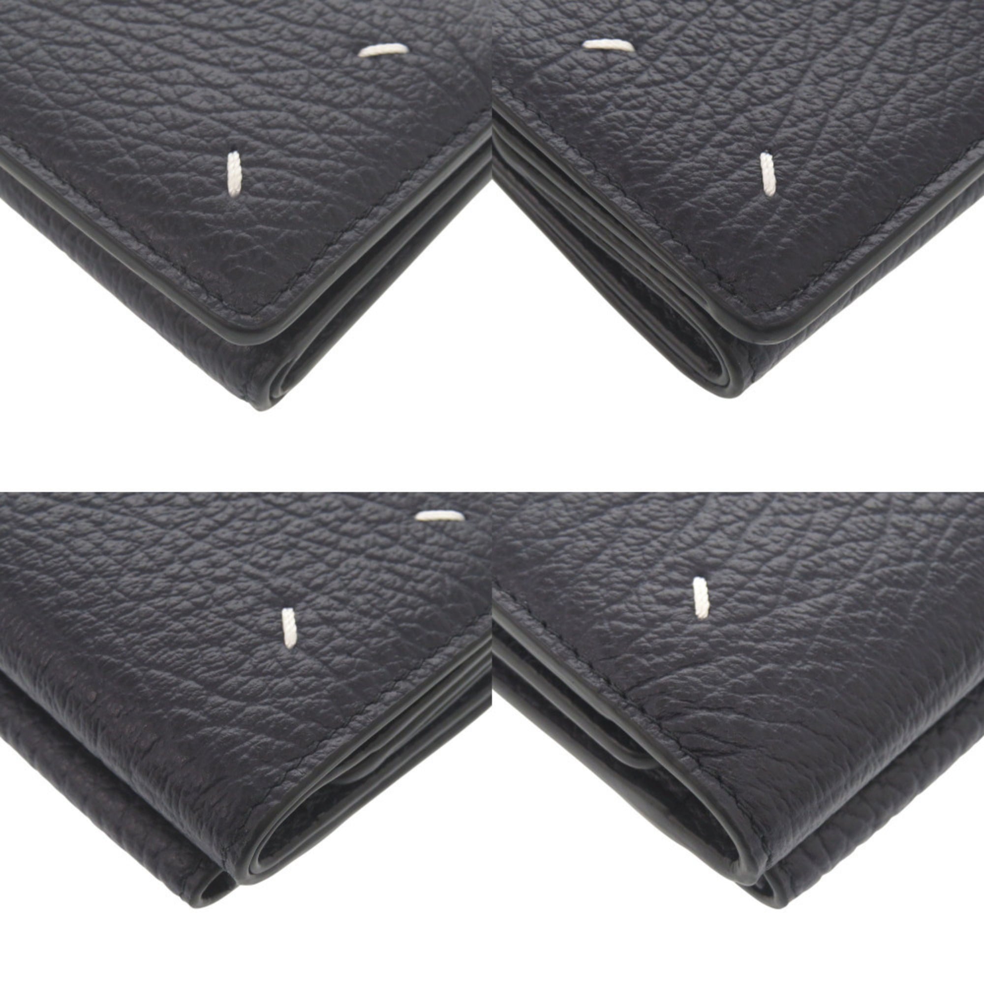 Maison Margiela Navy Leather Wallet (Tri-Fold) (Pre-Owned)