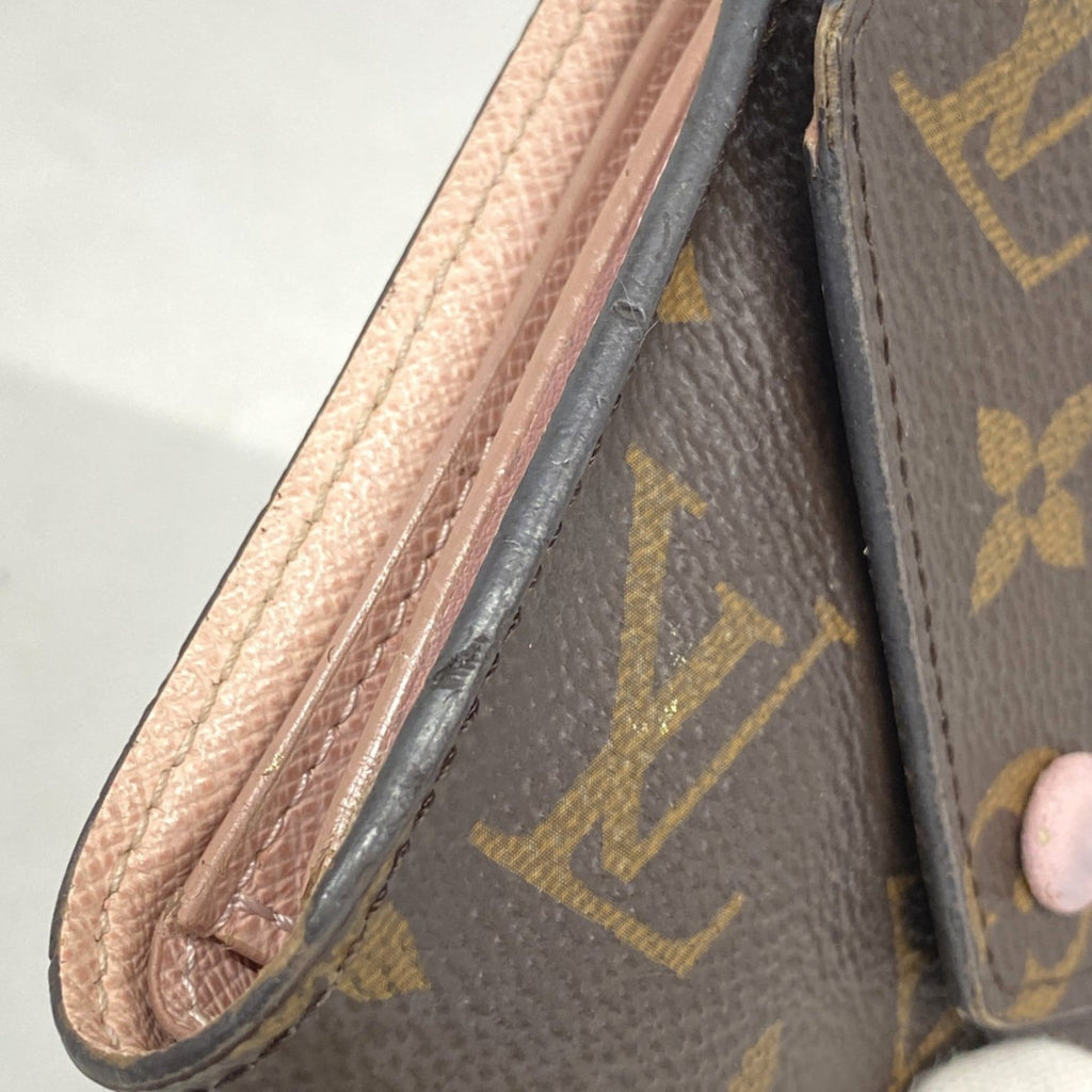 Louis Vuitton Brown Rose Ballerine Wallet (Tri-Fold) (Pre-Owned)