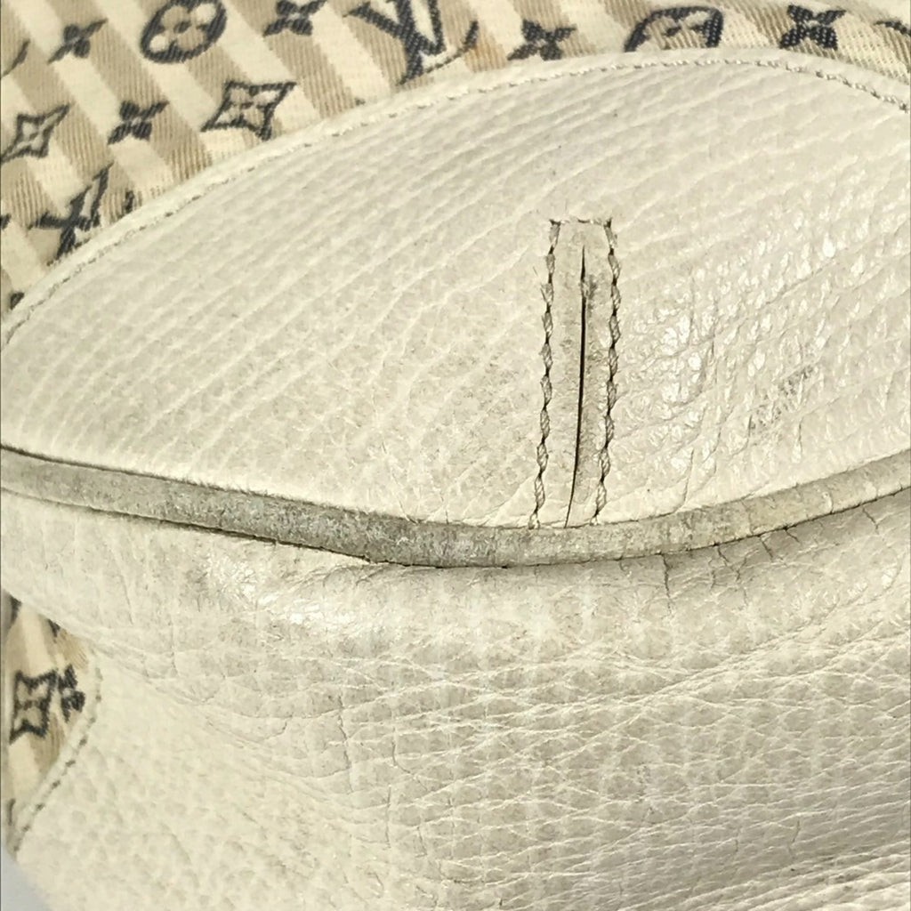 Louis Vuitton Monogram Mini Lin Beige White Monogram Mini Lin Handbag Tote Bag (Pre-Owned)