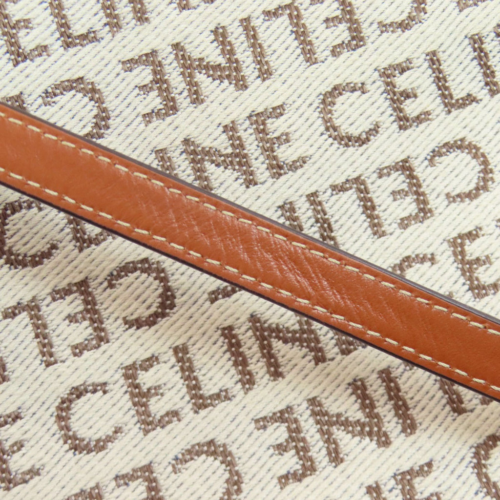 Celine White Canvas Handbag (Pre-Owned)