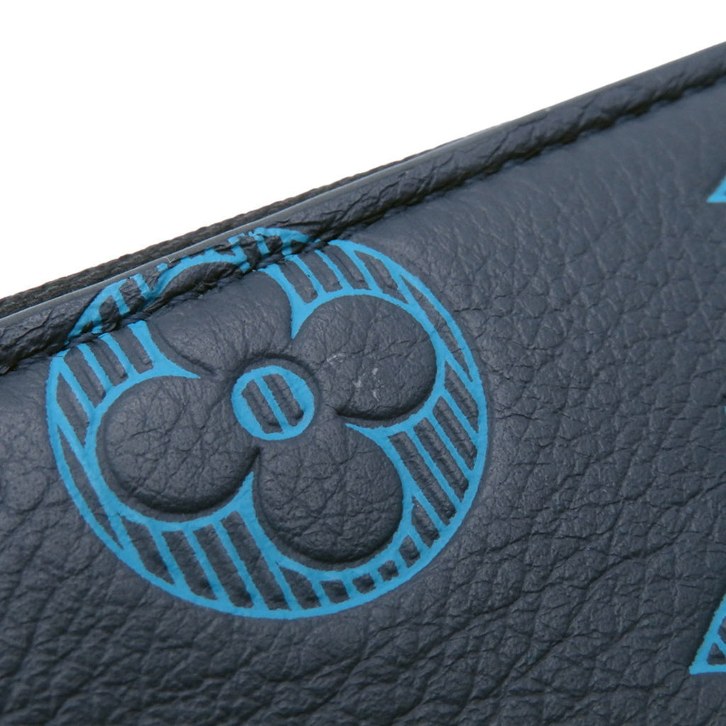 Louis Vuitton Monogram Shadow Navy Monogram Shadow Long Wallet (Bi-Fold) (Pre-Owned)