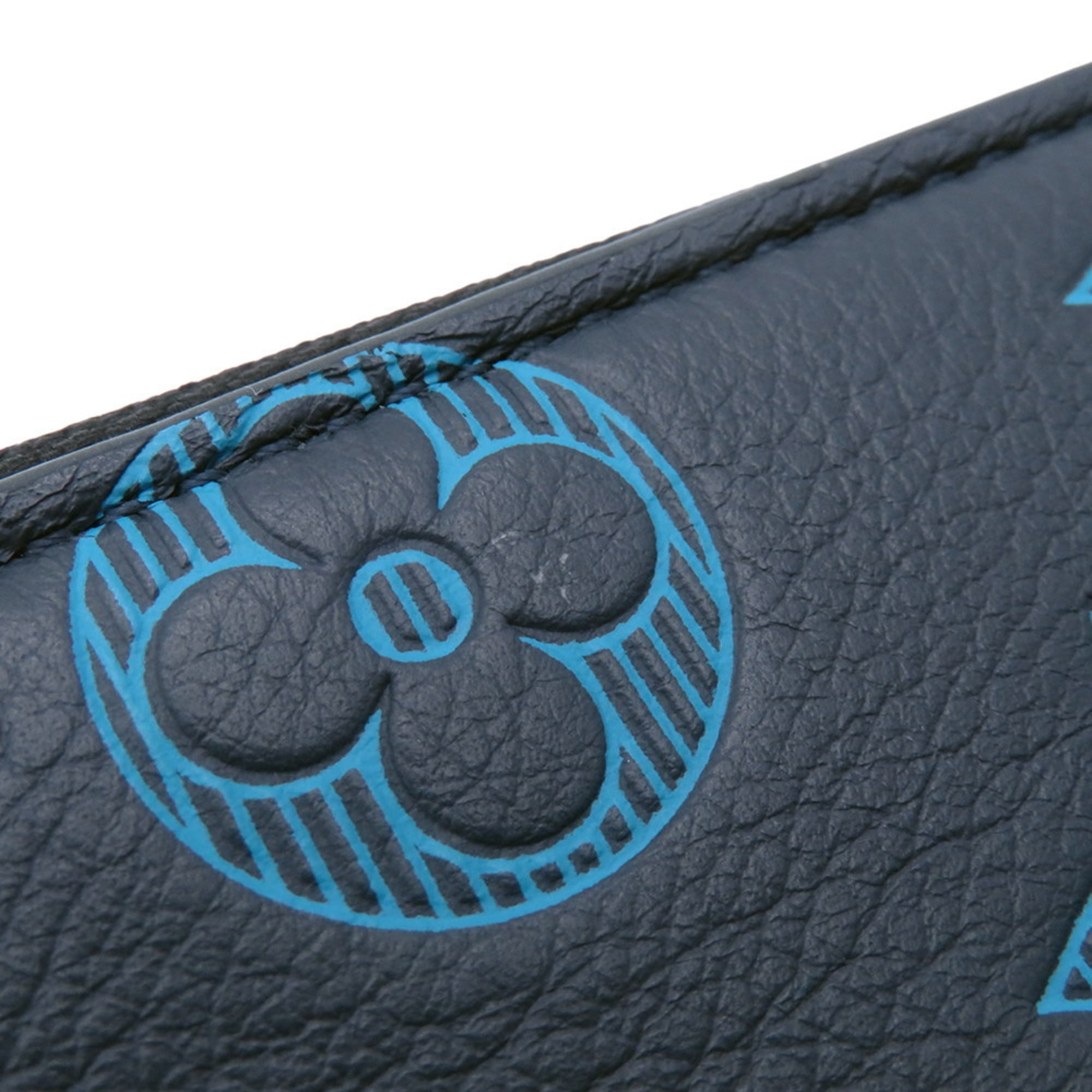 Louis Vuitton Monogram Shadow Navy Monogram Shadow Long Wallet (Bi-Fold) (Pre-Owned)