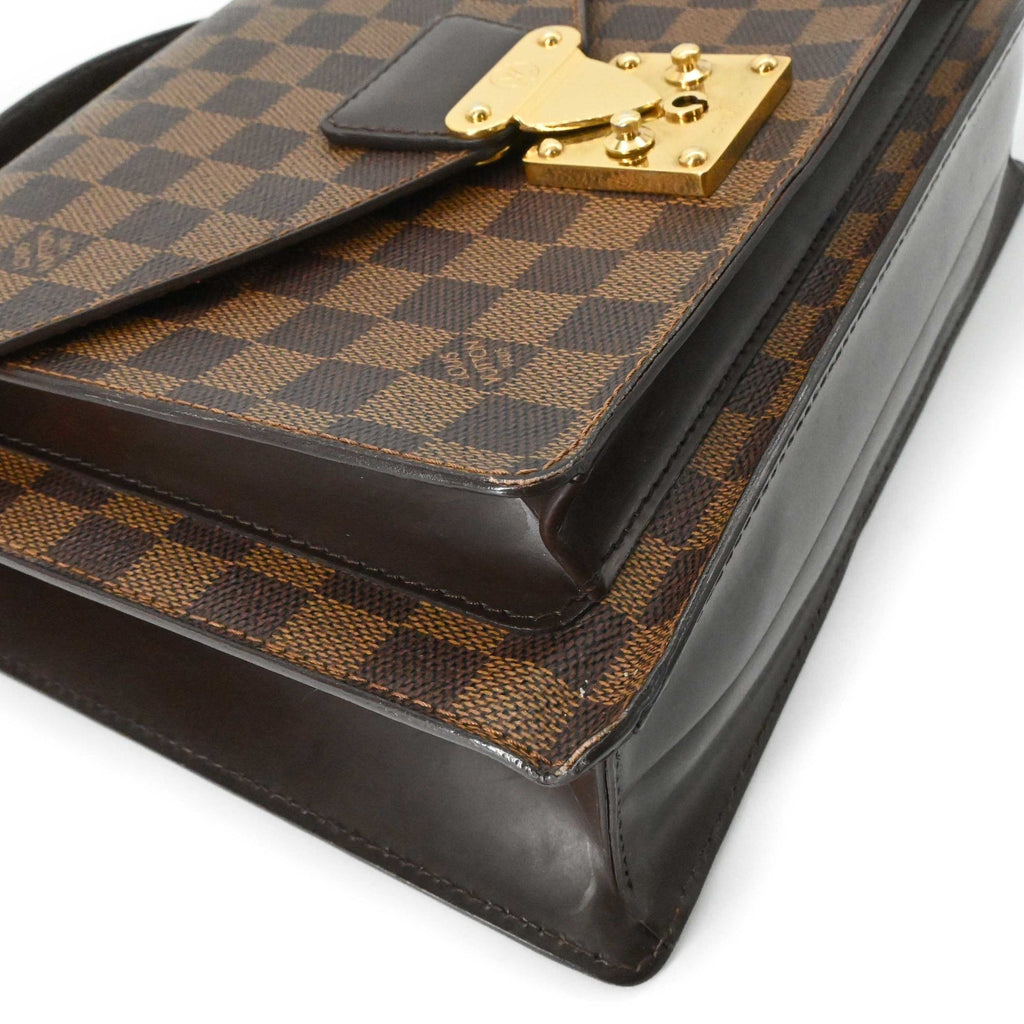 Louis Vuitton Brown Damier Canvas Damier Canvas Leather Handbag (Pre-Owned)
