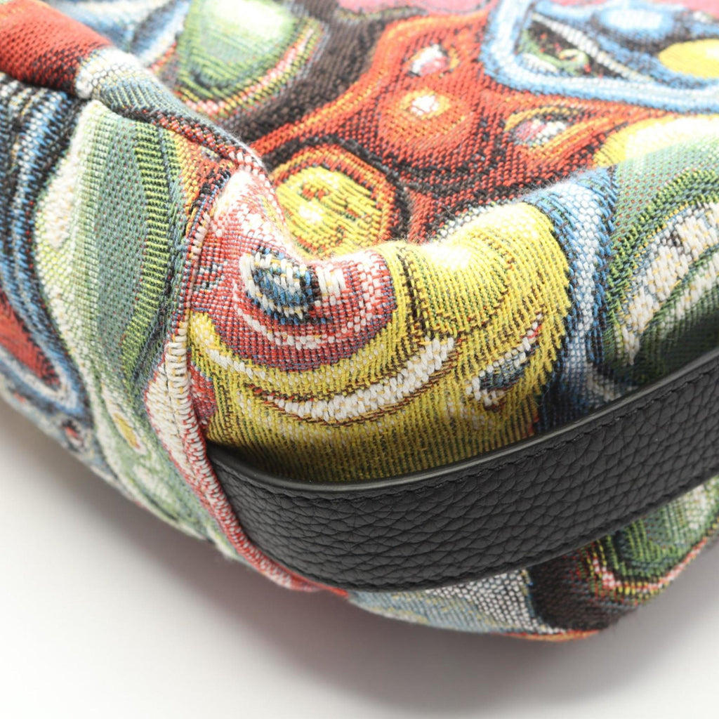 Christian Dior Multi-Color Canvas Leather Shoulder Bag (Pre-Owned)