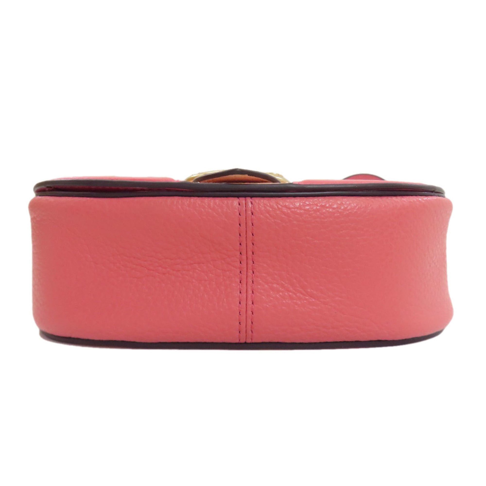 Coach Pink Leather Shoulder Bag (Pre-Owned)