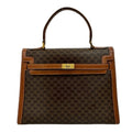 Celine Brown Leather Pvc Handbag Tote Bag (Pre-Owned)