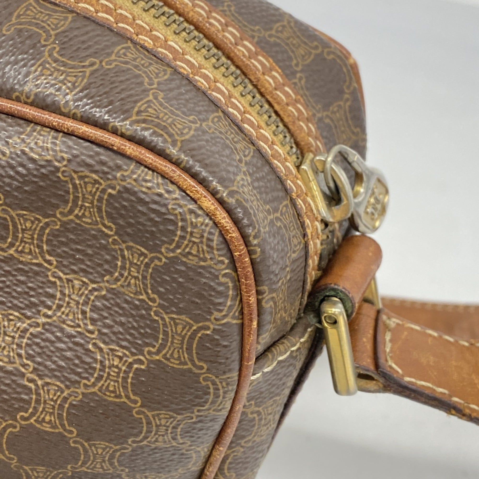 Celine Brown Pvc Shoulder Bag (Pre-Owned)