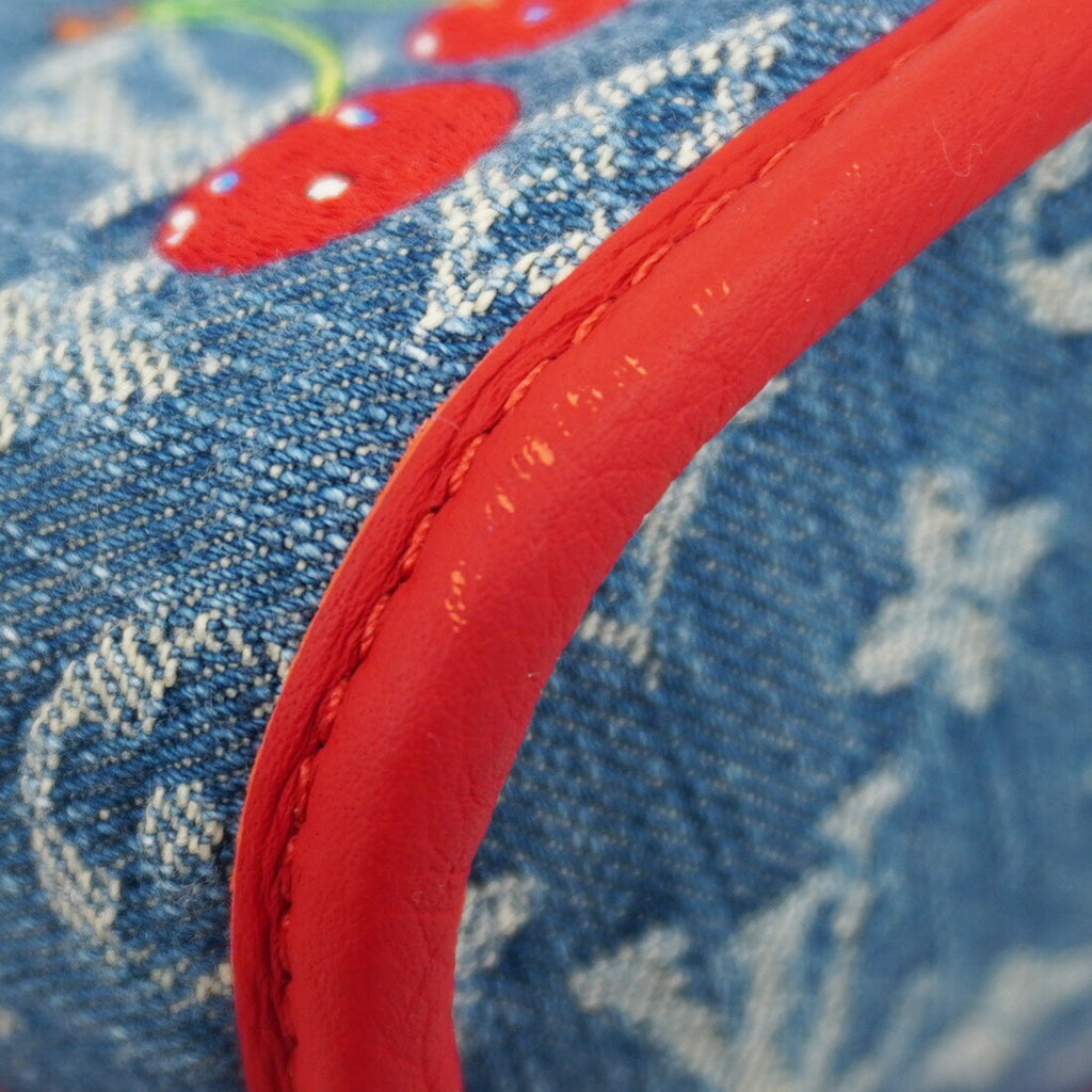 Louis Vuitton Blue Red Color Handbag (Pre-Owned)