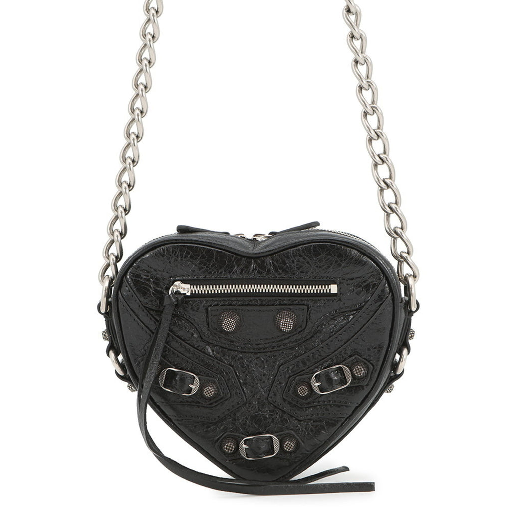 Balenciaga Black Leather Shoulder Bag (Pre-Owned)