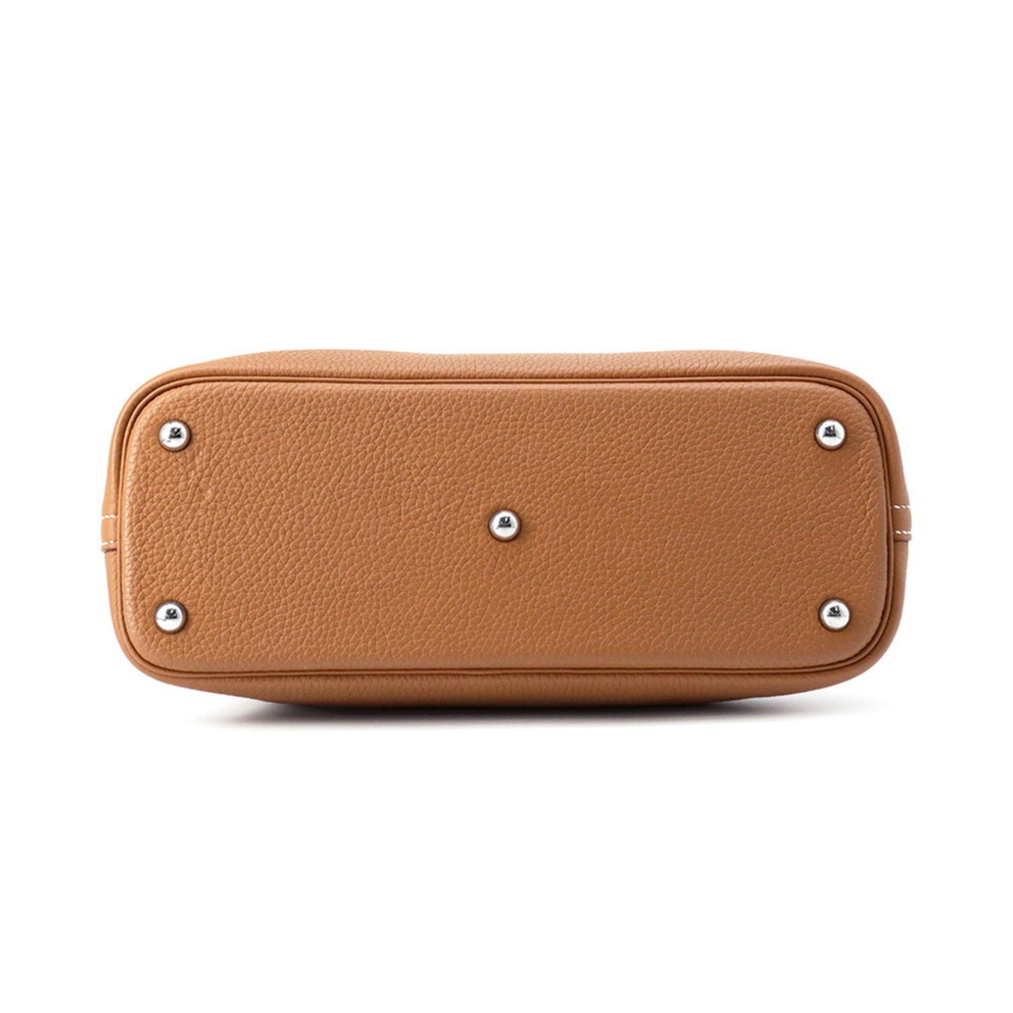 Hermes Bolide Gold Taurillon Clemence Leather Handbag (Pre-Owned)