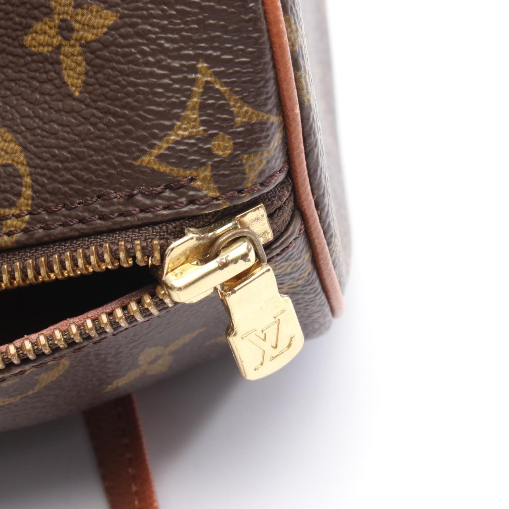 Louis Vuitton Brown Monogram Pvc Coated Canvas Leather Handbag (Pre-Owned)