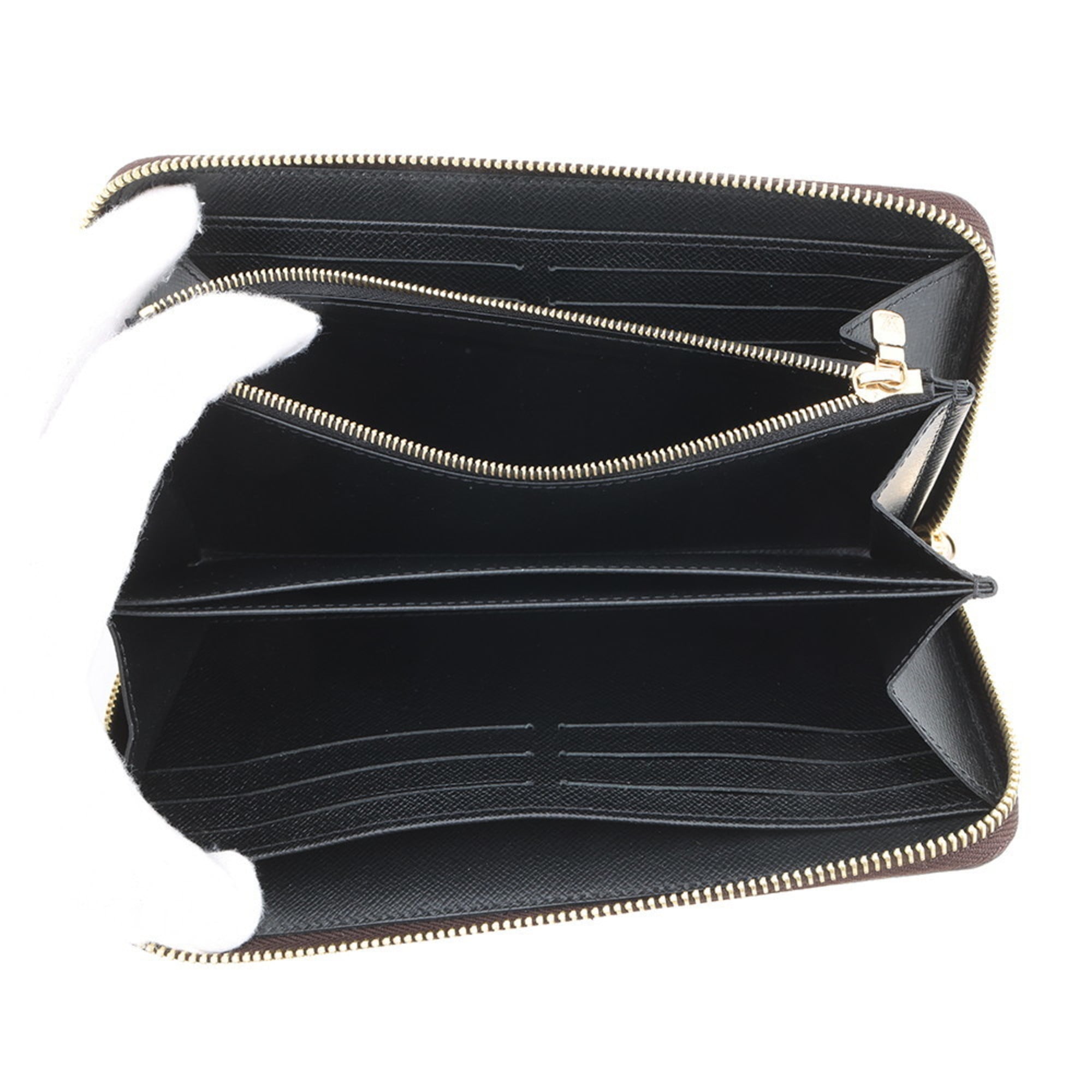 Louis Vuitton Monogram Reverse Black Noir Monogram Reverse Long Wallet (Bi-Fold) (Pre-Owned)