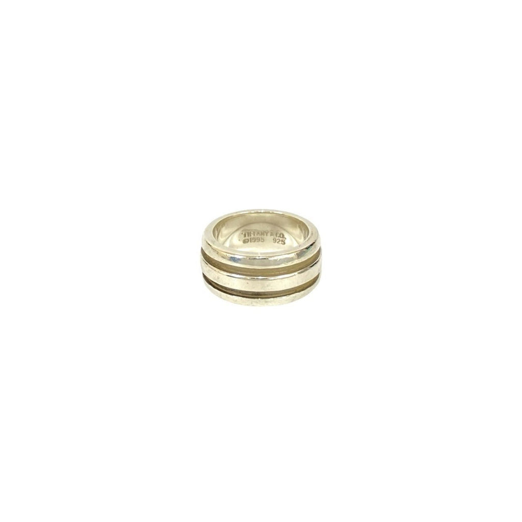 Tiffany Silver Silver 950 Band Ring (Pre-Owned)