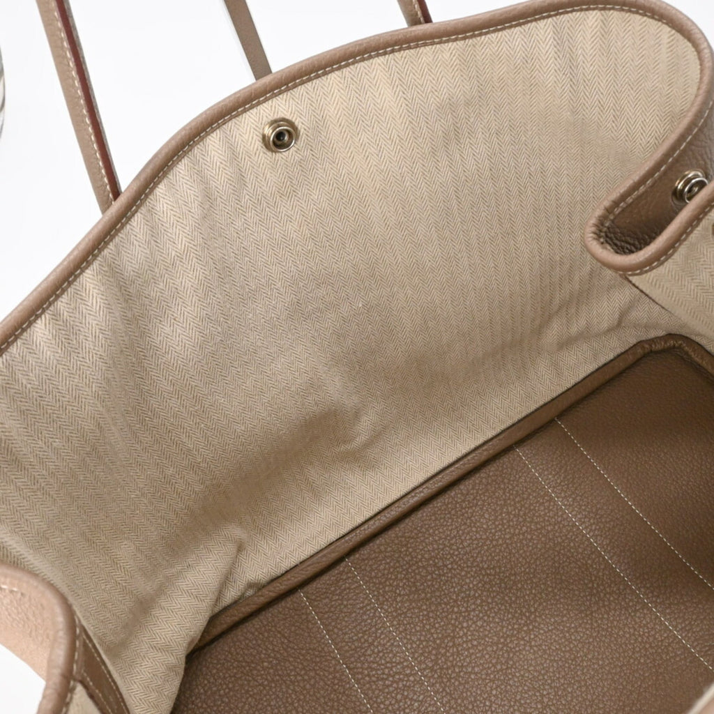 Hermes Etoupe Gray Grayish Negonda Leather Handbag (Pre-Owned)