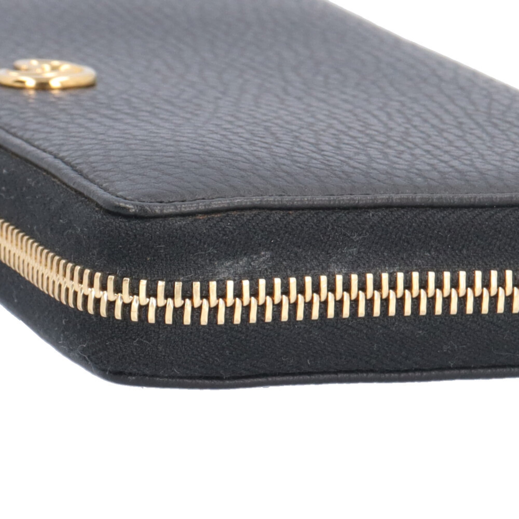 Gucci Black Leather Long Wallet (Bi-Fold) (Pre-Owned)