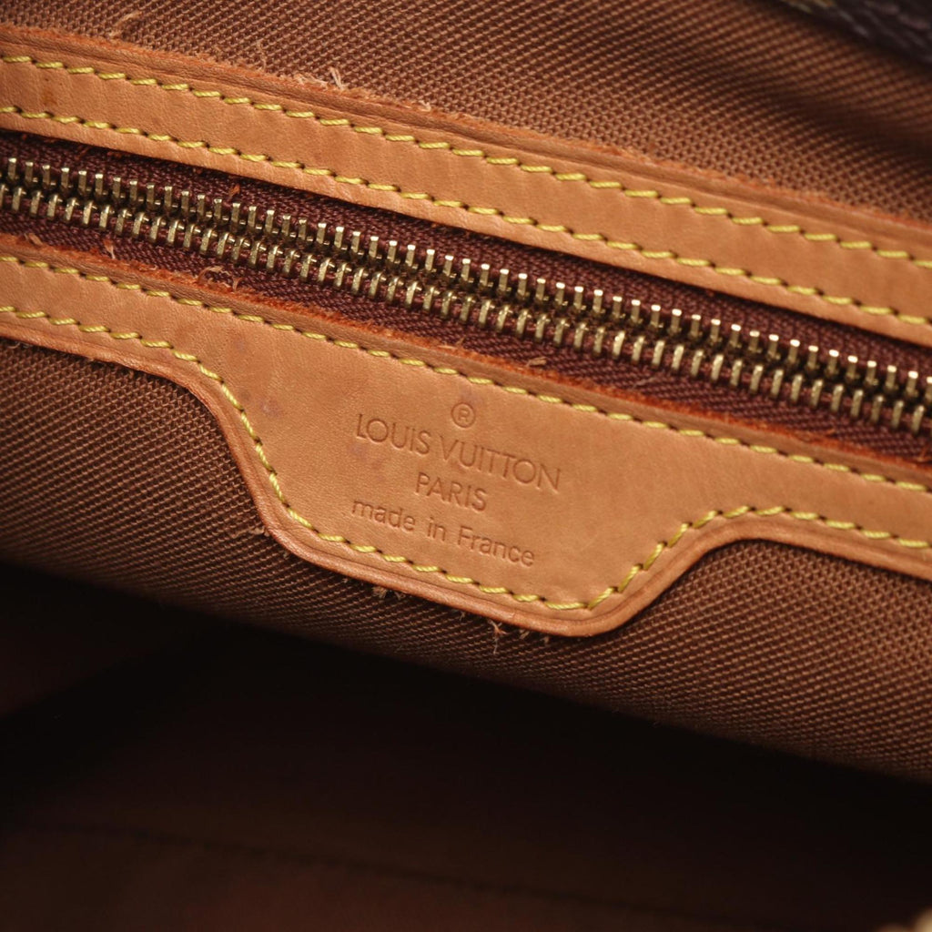 Louis Vuitton Brown Monogram Coated Canvas Leather Shoulder Bag (Pre-Owned)