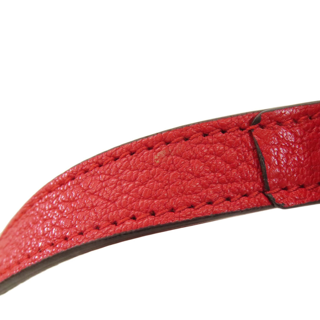Miu Miu Red Color Canvas Shoulder Bag (Pre-Owned)